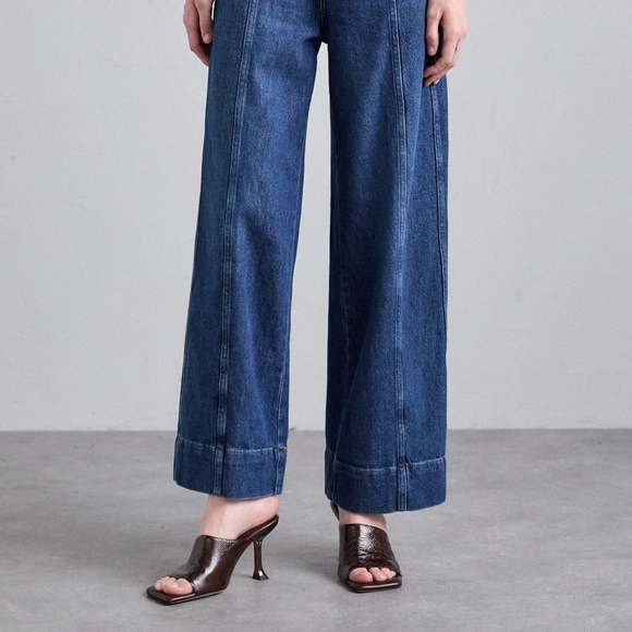 FRAME Denim The Seamed Etta Wide Leg Jean NWT - Size 31 - Picture 6 of 8